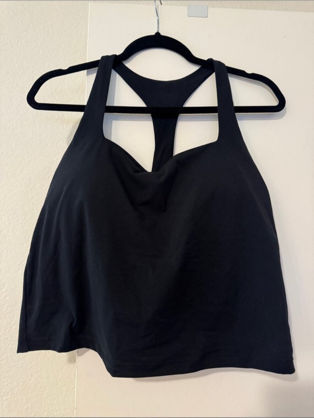 Black Racerback Crop Tank